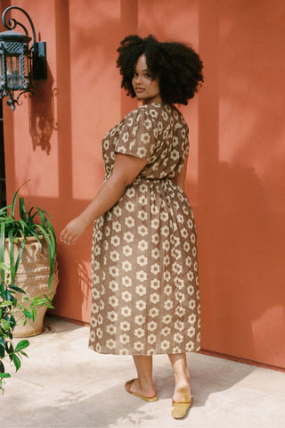 The Dawn Dress Extended | Mocha Daisy