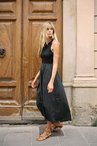 The Fernanda Dress | Noir Dot