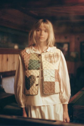 The Ione Vest | Heart Patchwork