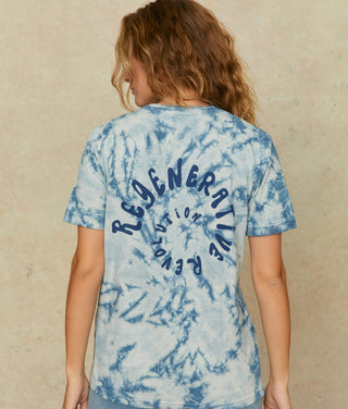 The Regenerative Tee | Indigo Tie Dyed